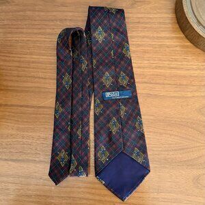 Vintage POLO RALPH LAUREN Plaids & Checks Golf Player Silk Tie